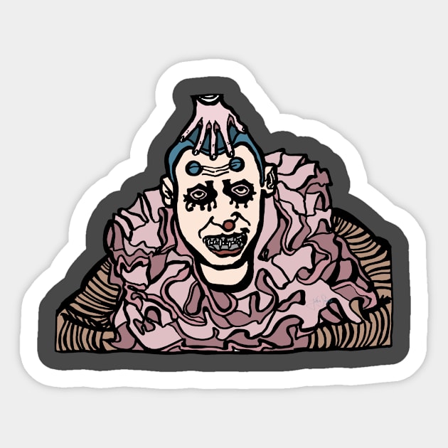 Profoundly Insane Clown Sticker by JSnipe